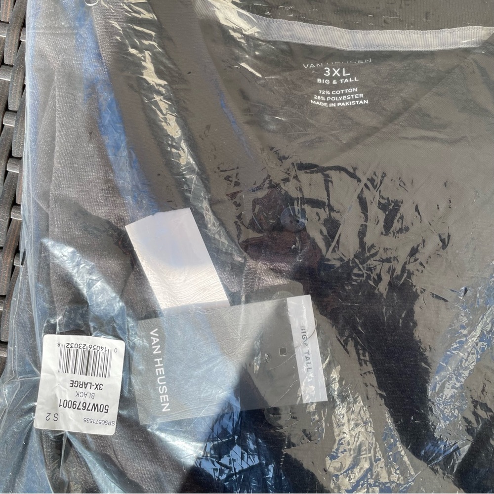 Van Heusen Essential Luxe Short Sleeve Polo in Black Size 3XL (NWT) - Picture 4 of 7